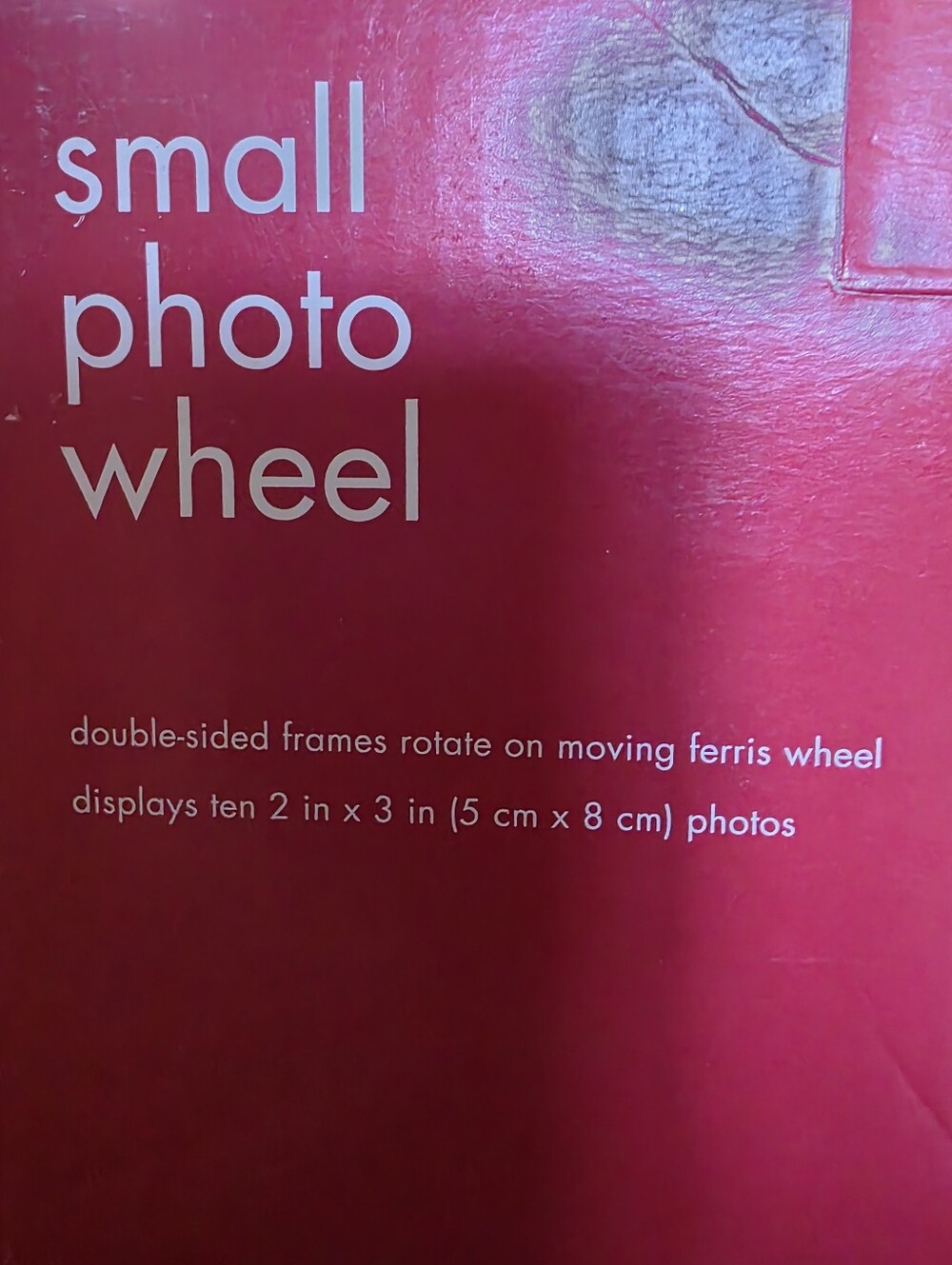 Small Photo Wheel Rotating Frame - Silver - Picture 8 of 8